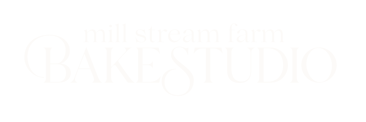 Mill Stream Farm Bake Studio Logo in Gold